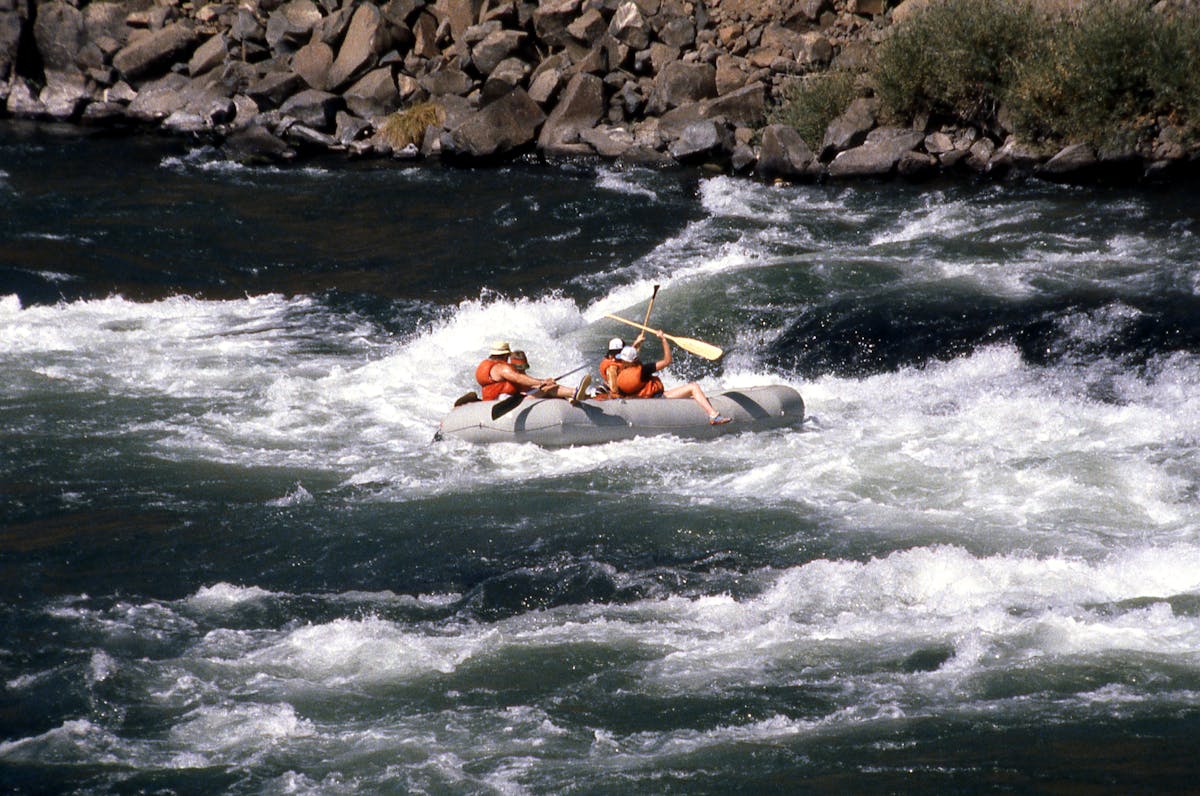 Hydrospeed riverboarding on the Vjosa River in Albania