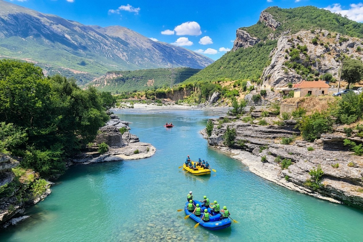 Vjosa River rafting Albania